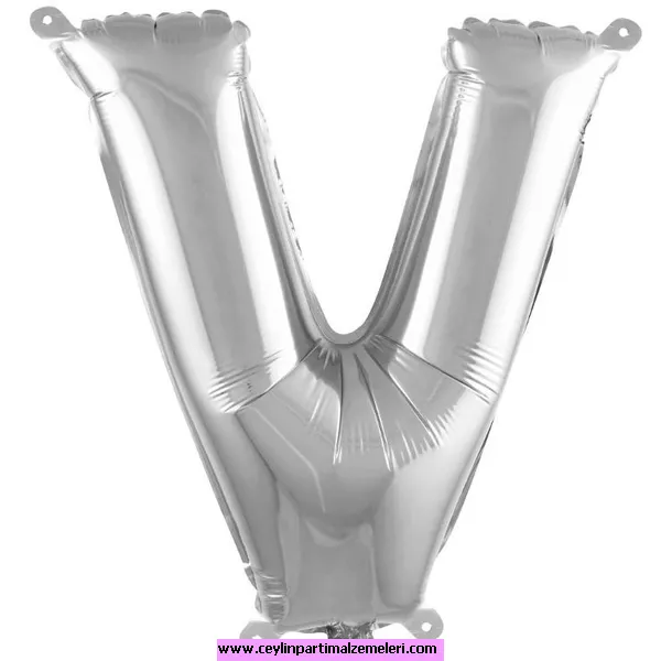 V Gümüş Folyo Balon